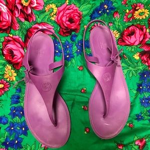 SOLD!! Gucci Rubber Sandals